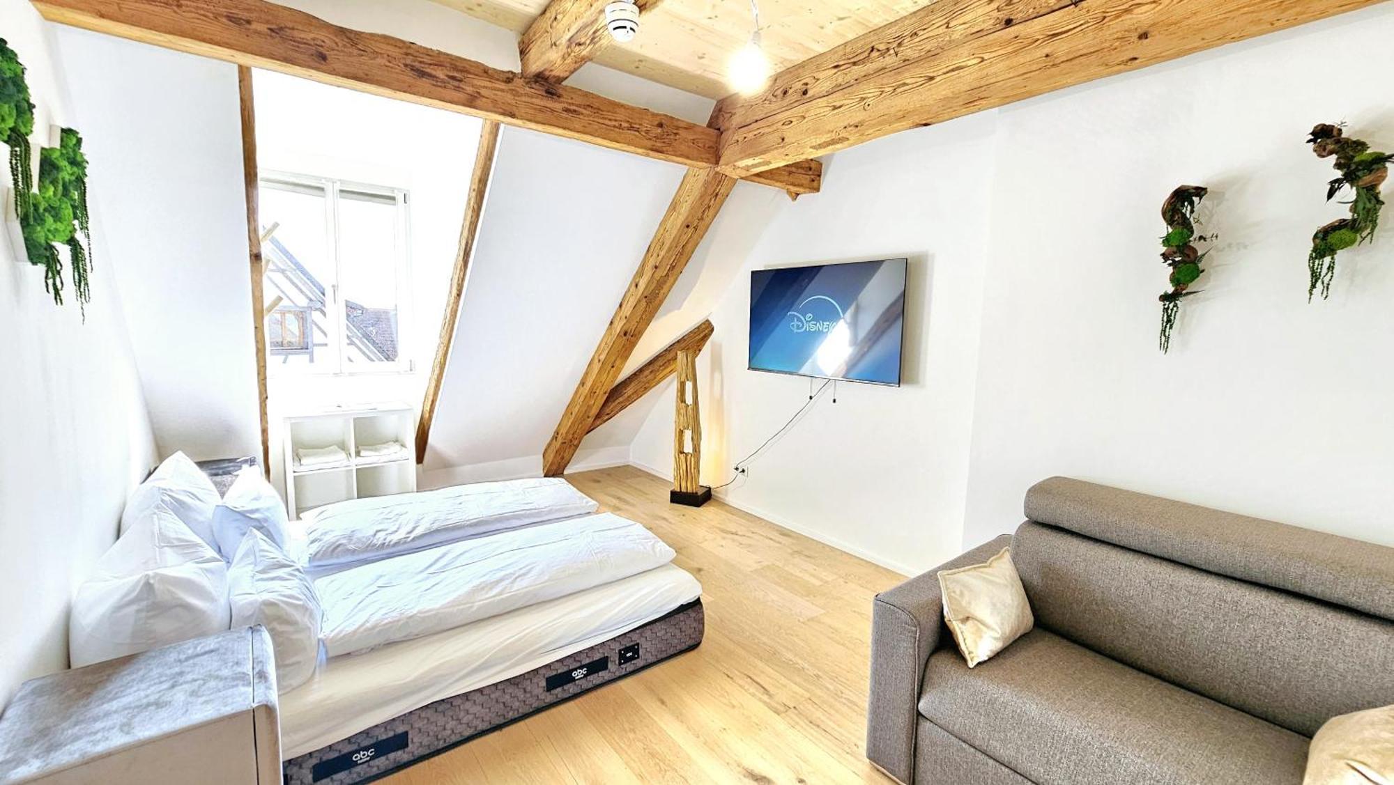 Wood World Luxury - Massage - Bergblick - Tranpolin- Parken Apartman Markdorf Kültér fotó