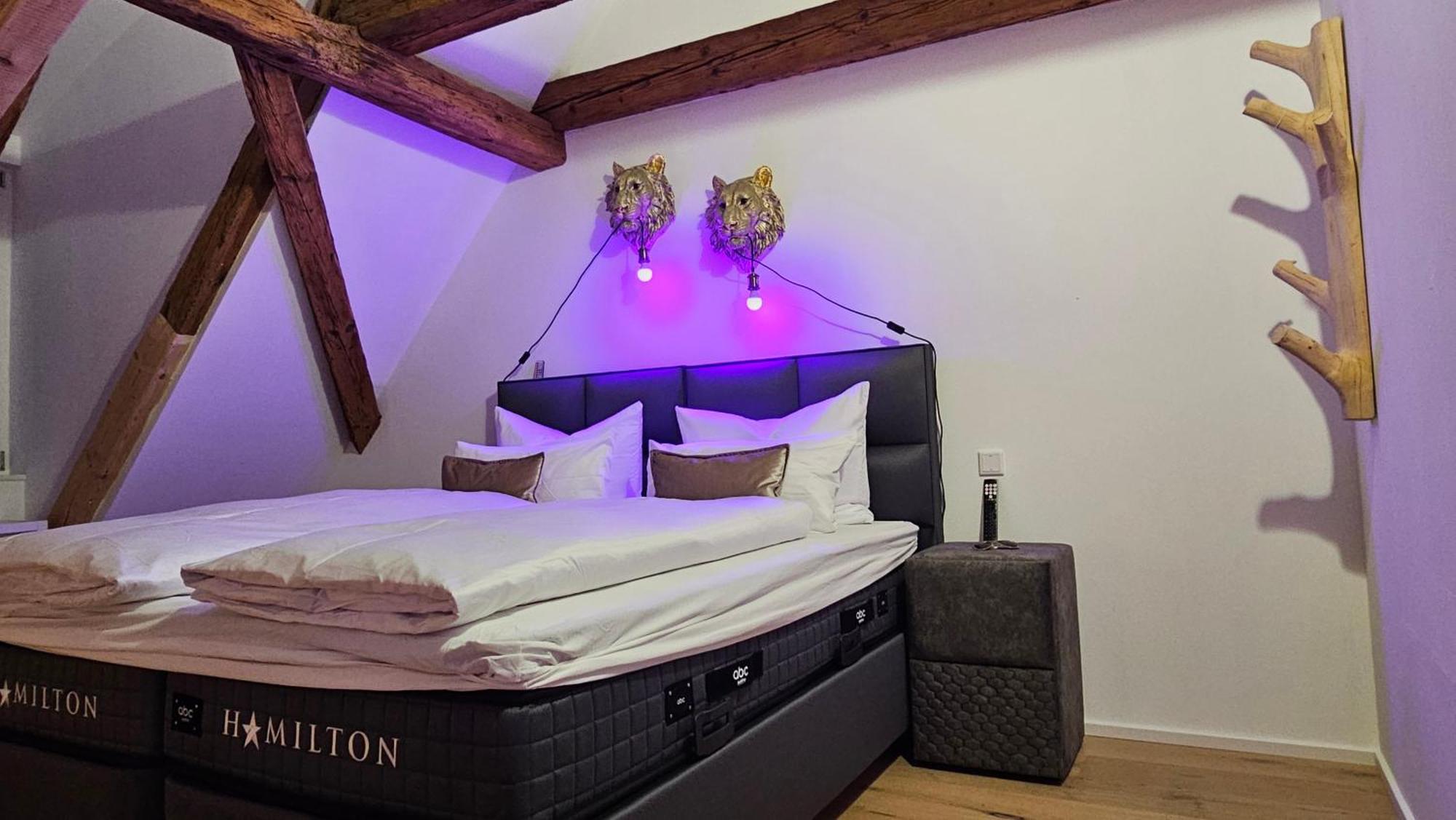 Wood World Luxury - Massage - Bergblick - Tranpolin- Parken Apartman Markdorf Kültér fotó