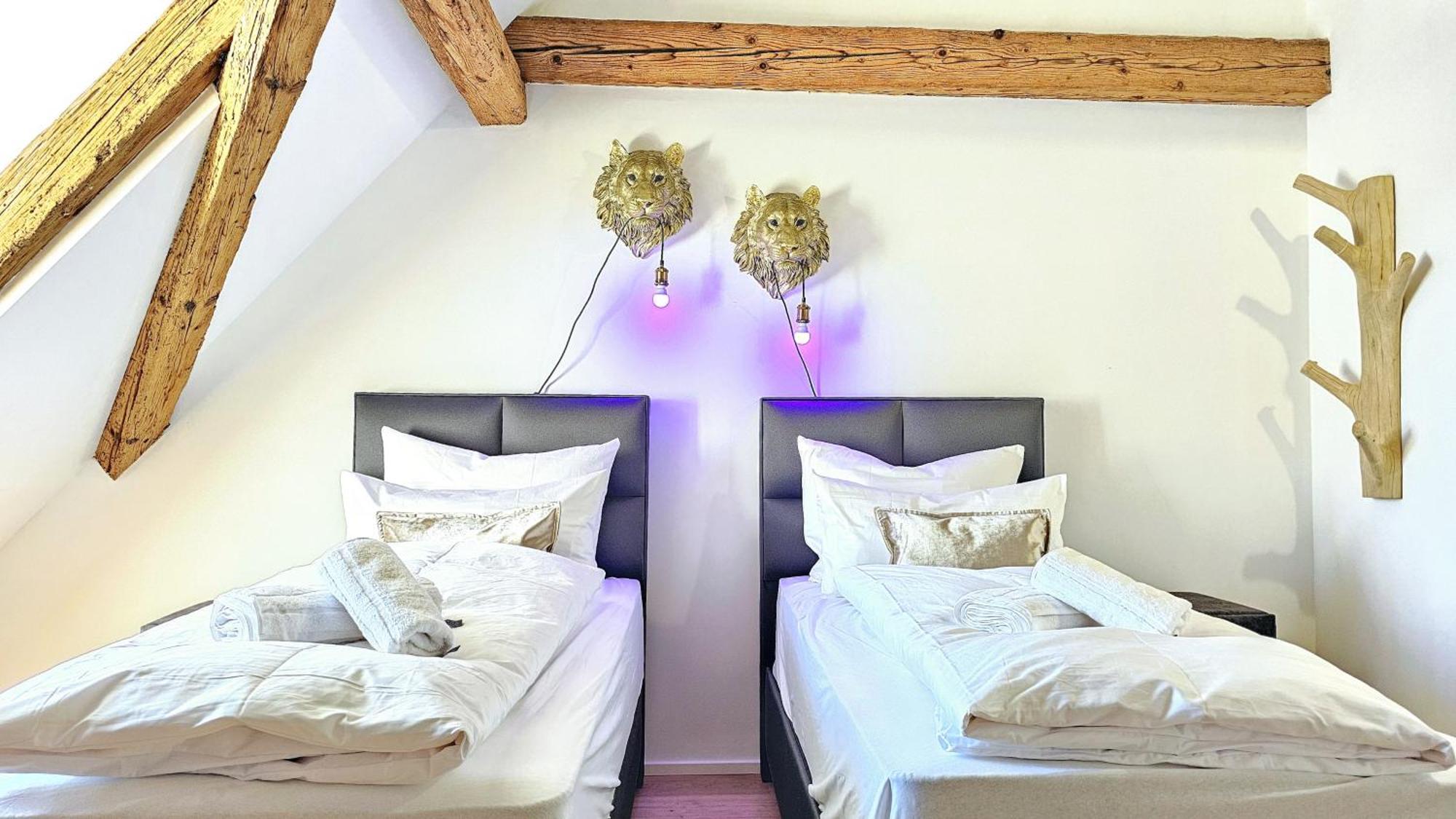 Wood World Luxury - Massage - Bergblick - Tranpolin- Parken Apartman Markdorf Kültér fotó