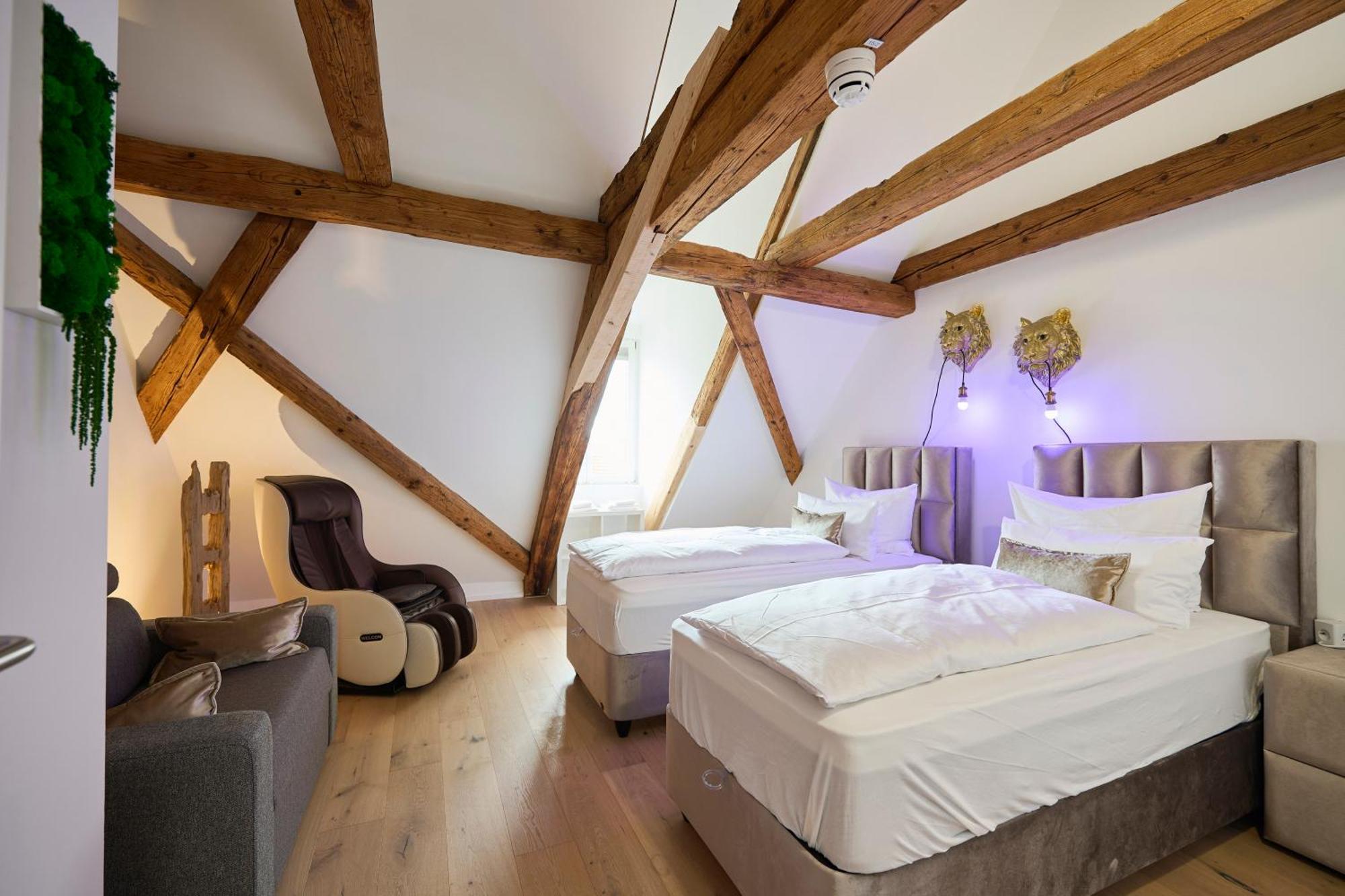 Wood World Luxury - Massage - Bergblick - Tranpolin- Parken Apartman Markdorf Kültér fotó