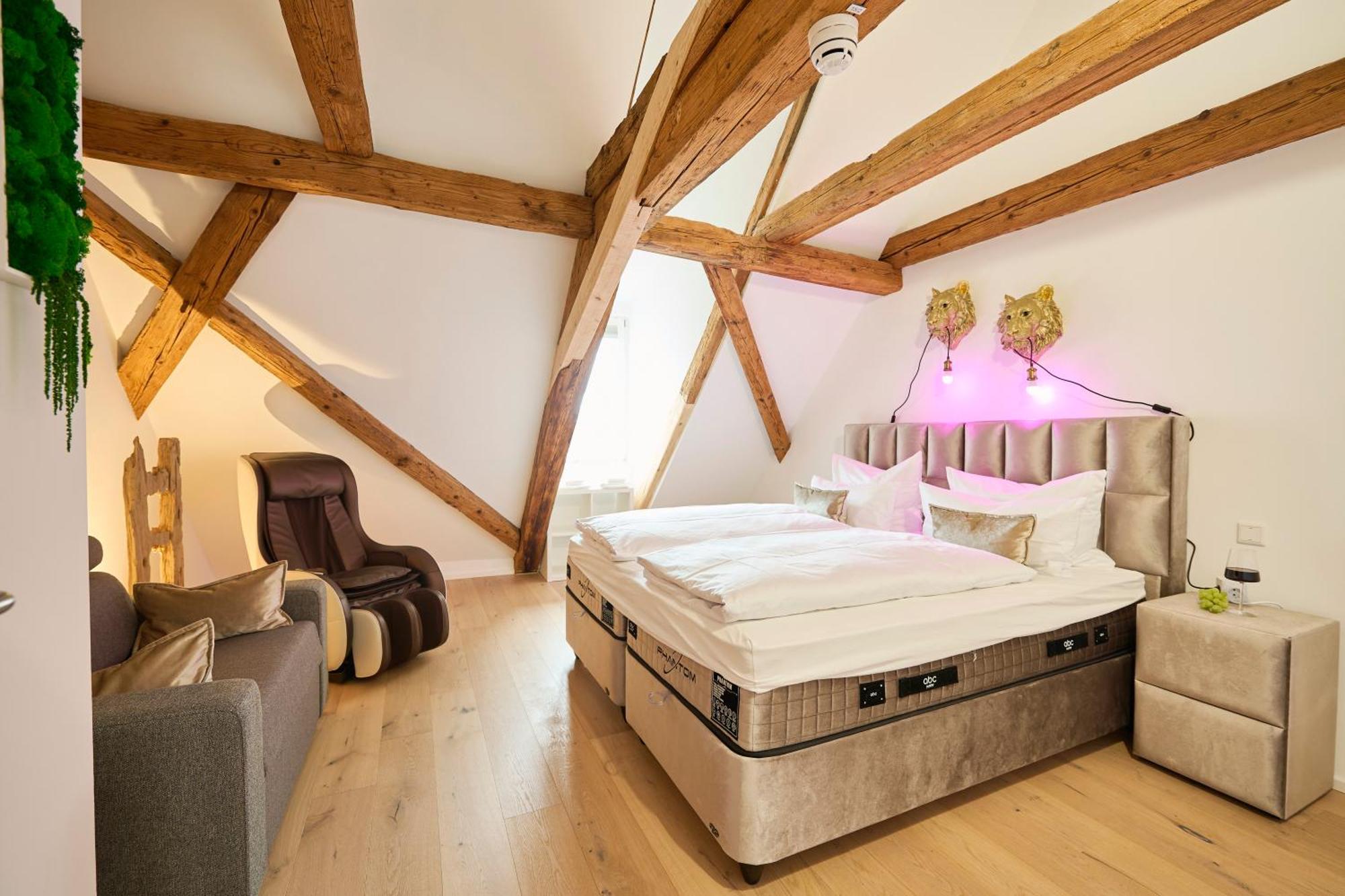 Wood World Luxury - Massage - Bergblick - Tranpolin- Parken Apartman Markdorf Kültér fotó